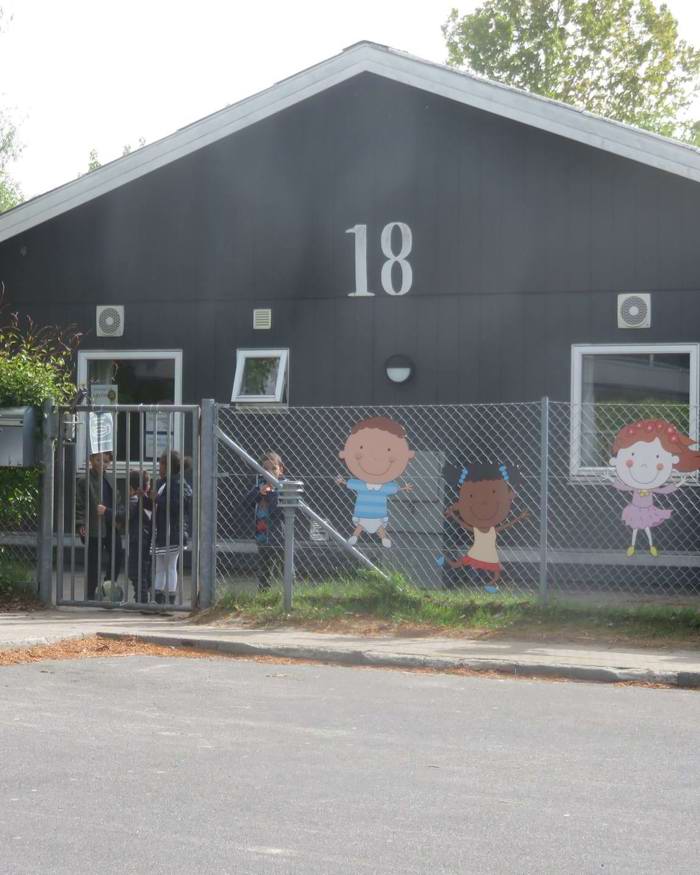 Indgangen til det blå hus